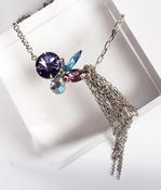 Purple &amp;amp; Blue Swarovski Necklace image