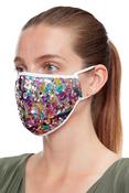 Rainbow Sequin Face Covering