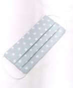 Children's Sky Blue Star Print Face Covering