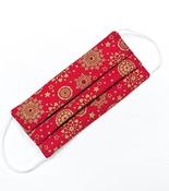 Childrens Red &amp;amp; Gold Christmas Face Covering