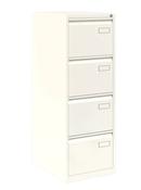 Bisley 4 Drawer AOC Filing Cabinet - White image