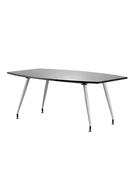 Black High Gloss Boardroom Table - 2400mm