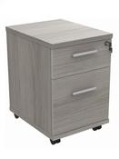 Core Mobile Under Desk Pedestal - Alaskan Grey Oak