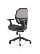 Denver High Mesh Back Black Task Operator Office Chair with Arms image
