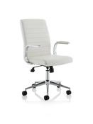 Ezra Medium Back Leather Executive Office Chair with Arms image