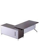 Anthracite NERO Executive Desk with Storage Return