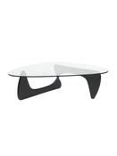 Noguchi Style Glass Coffee Table