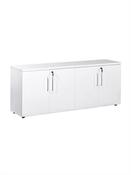 White Credenza Storage Cupboard - 1800mm Wide