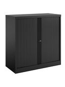 Bisley Essential 1000mm Tambour Cabinet - Black