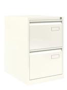 Bisley 2 Drawer AOC Filing Cabinet - White image