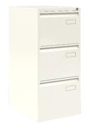 Bisley 3-Drawer AOC Filing Cabinet - White