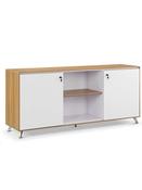 American Walnut NERO Executive Credenza Storage Cupboard