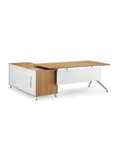 American Walnut NERO Executive Desk with Storage Return