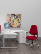 Ashford 1600mm Radial Office Desk Pack - White image