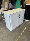 Used Steelcase Tambour Cabinet - 870mm High