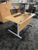 Used Beech Ashford Office Desk - 1400mm Wide image