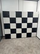 Used Black and Grey 4 Door Lodge Lockers