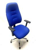 Used Blue Fabric Positura Office Chair