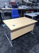 Used Light Beech Narbutas Office Desk - 1400mm image