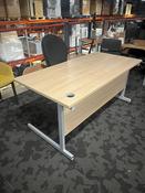 Used Urban Oak Ashford Office Desks - 1600mm Wide image