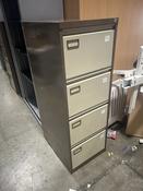 Used Vickers Coffee and Cream 4-Drawer Filing Cabinet image