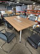 Used Actiu 2200mm Boardroom Table - Portofino Cherry image
