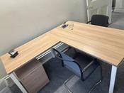 Used Actiu Corner Manager Desk - Portofino Cherry image