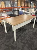Used ACTIU 1600mm Single Bench Desk - Light Chestnut image