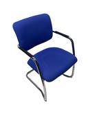 Used Cantilever Meeting Chair - Royal Blue image