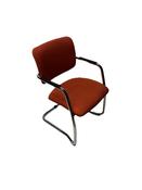 Used Cantilever Meeting Chair - Orange image