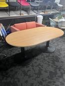 Used Oval Boardroom Table - Beech image