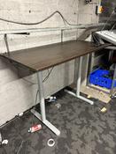 Used Zebrano Wild Round-E Sit-Stand Desk - 1500mm Wide image