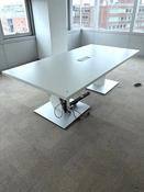 Used White 2.4m Rectangular Boardroom Table image