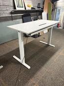 Used White Haworth Your Place Sit-Stand Desk