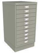 Bisley 10 Drawer Multidrawer - Goose Grey