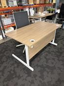 Used Ashford 1400mm Desk - Urban Oak image