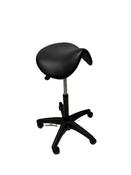 Used Black Saddle Swivel Office Chair image