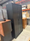Used Black Triumph Tambour Cabinet - 1975mm High