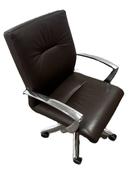 Used Luxy ONE Meeting Chair - Brown Leather image