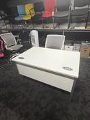 Used White 1200mm Bench Style Desk