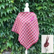 Tweed Cape &amp; Headpiece Set - Wine image