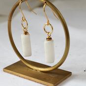 White Jade Earrings image