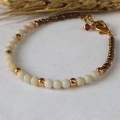 Cream Gemstone bracelet image