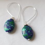 Deep Blue Mosaic Earrings image