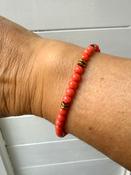 Orange Beaded Layering Bracelet image