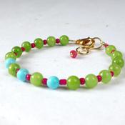 Green and Pink Bracelet image