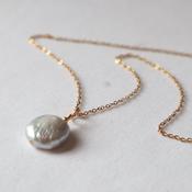 Keishi Pearl Gold Necklace