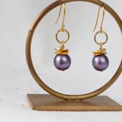 Lilac Pearl Earrings image