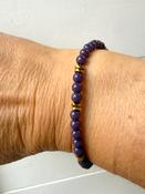 Purple Beaded Bracelet image