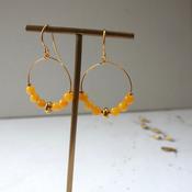 Yellow Gemstone Earrings